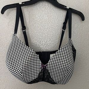 Women’s Cacique HoundsTooth Lightly Lined Balconette Bra, 40H